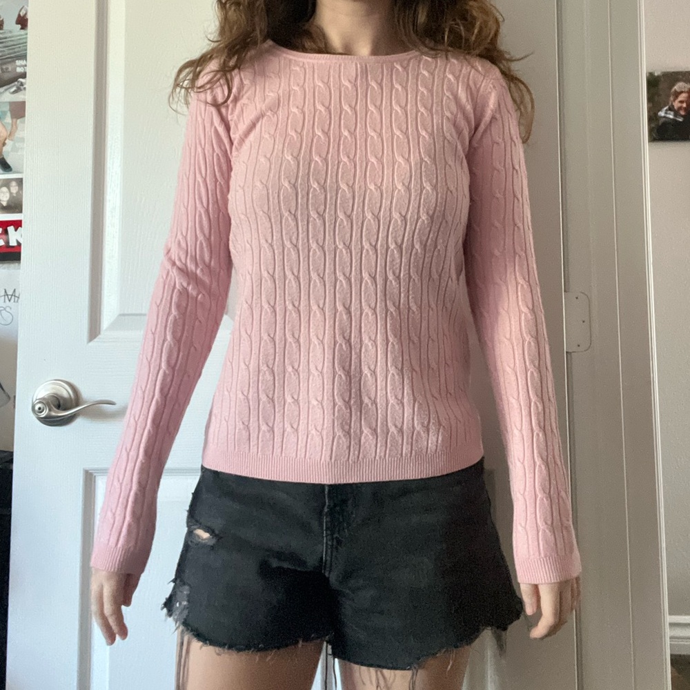 Colour Works Cable Knit Sweater - Picture 9 of 10